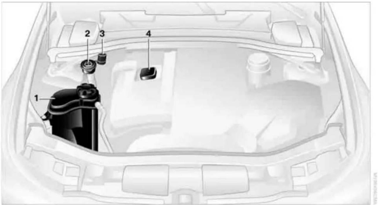 BMW M3 (2011) - Important parts of the engine compartment - 1
