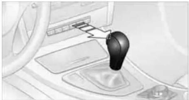 BMW M3 (2011) - Changing selector lever positions - 2