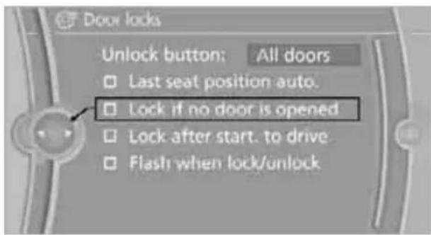 BMW M3 (2011) - Automatic locking - 1