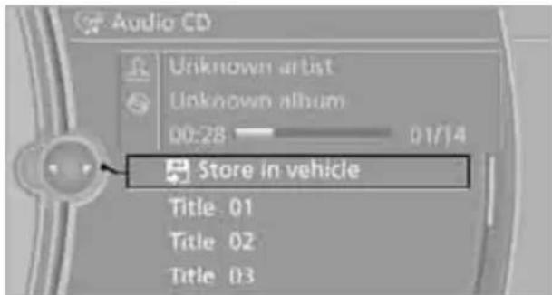 BMW M3 (2011) - Storing files from CDs/DVDs - 1