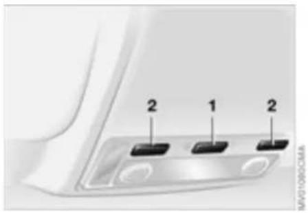 BMW 325ci Convertible (2003) - Interior lamps - 1