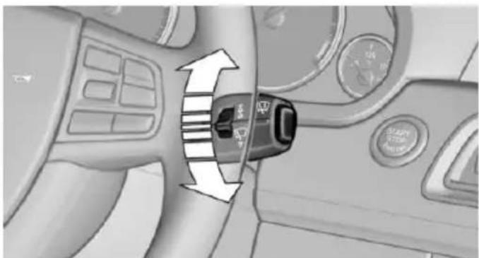 BMW 228i Coupe (2014) - Setting the frequency or sensitivity of the rain sensor - 1