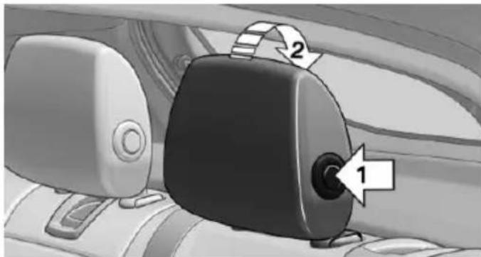 BMW 228i Coupe (2014) - Folding down head restraints - 2