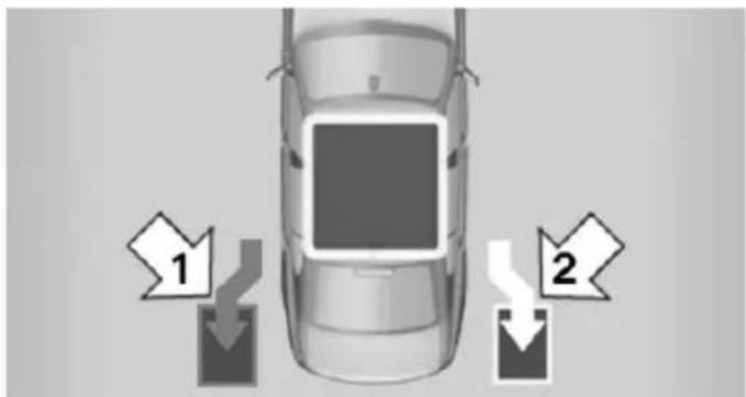 BMW 228i Coupe (2014) - Status of the parking space search - 1