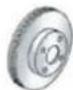 CITROEN C5 Dag (2008) - Brake disc wear status - 1