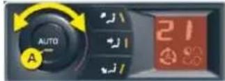 CITROEN C5 Dag (2008) - 2a-2b. Temperature adjustment - 1