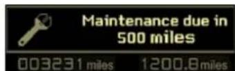 CITROEN C5 Dag (2008) - More than 620 miles (1 000 km) remain before the next service is due - 3