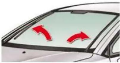 CITROEN C5 Dag (2009) - Special position of the windscreen wipers - 1