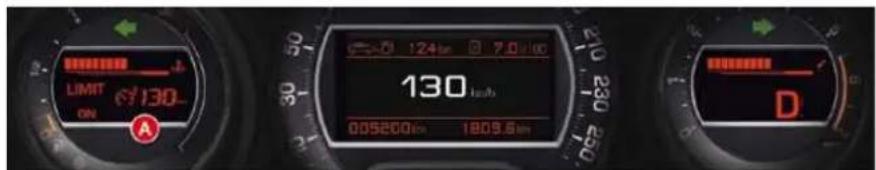 LIMIT ON 124km 7.0 L/m 130 km/h 005600 km 1809.6 km D
