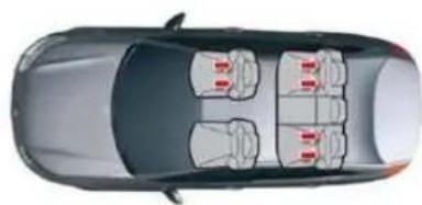 CITROEN C5 Dag (2009) - "ISOFIX" MOUNTINGS - 1