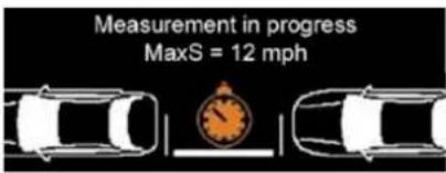 Measurement in progress MaxS = 12 mph
