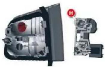 CITROEN C5 Dag (2009) - Rear lamps (TourerBoot-mounted lamps - 3
