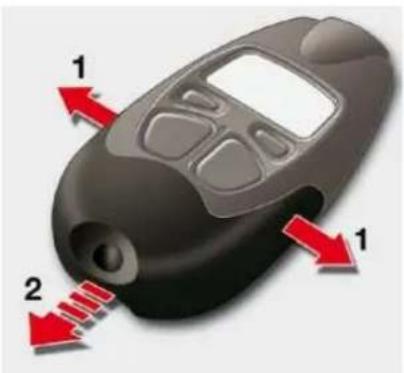 CITROEN C5 Dag (2009) - Reinitialising the remote control - 1