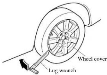 Wheel cover Lug wrench