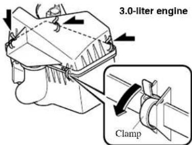 3.0-liter engine Clamp