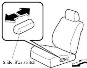 Slide lifter switch