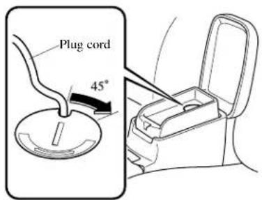 Plug cord 45°