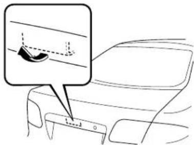 Diagram showing car interior with a highlighted vehicle component and a magnified detail of the seat area.