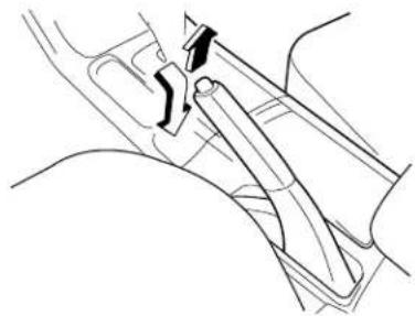 MAZDA 6 Hatchback (2004) - Releasing the parking brake - 1