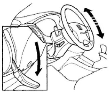 Honda Accord Coupe (2001) - Steering Wheel Adjustment - 1