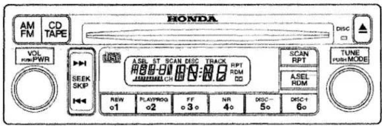 Honda Accord Coupe (2001) - AM/FM/CD Audio System - 1