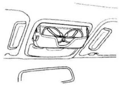 Honda Accord Coupe (2001) - Sunglasses Holder, Accessory Power Socket - 2