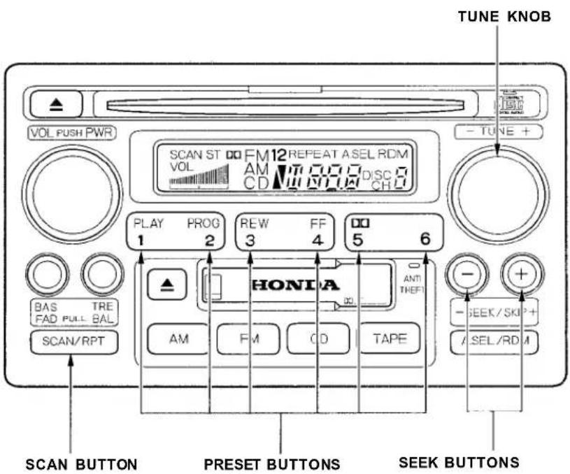 Honda Accord Coupe (2001) - Audio System - 2