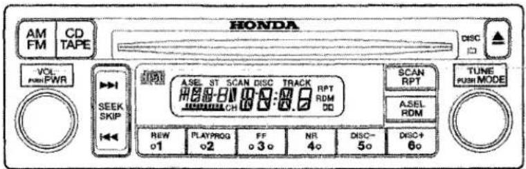 Honda Accord Coupe (2001) - Audio System - 1