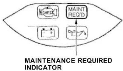Honda Accord Coupe (2001) - Maintenance Required Indicator - 1