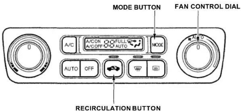 Honda Accord Coupe (2001) - Fan Control Dial - 1