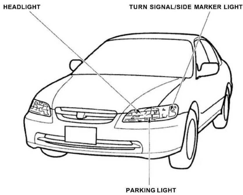 Honda Accord Coupe (2001) - Lights - 1