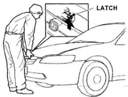 Honda Accord Coupe (2001) - Opening the Hood - 2