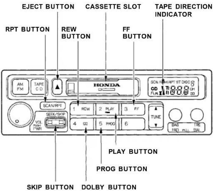 Honda Accord Coupe (2001) - Tape Search Functions - 1