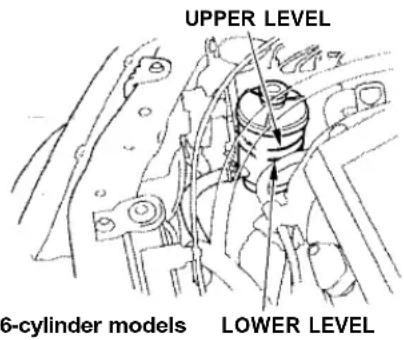 Honda Accord Coupe (2001) - Brake and Clutch Fluid, Power Steering - 4