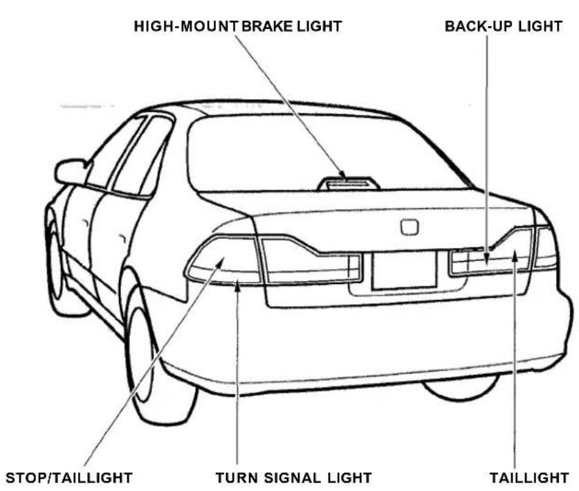 Honda Accord Coupe (2001) - Lights - 1