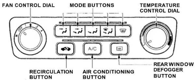 Honda Accord Coupe (2001) - Temperature Control Dial - 1
