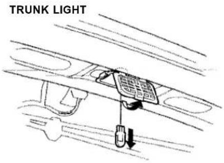 Honda Accord Coupe (2001) - Replacing the Trunk Light Bulb - 1