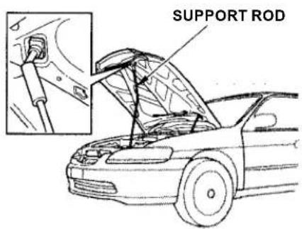Honda Accord Coupe (2001) - Opening the Hood - 3