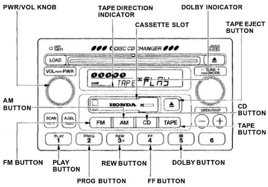 Honda Accord Coupe (2001) - Tape Search Functions - 1