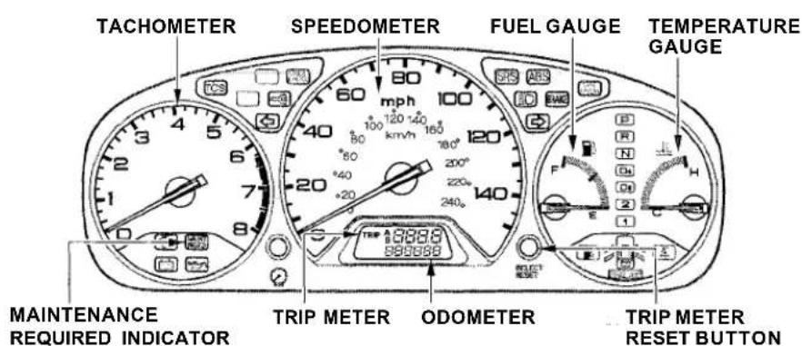 Honda Accord Coupe (2001) - Gauges - 1