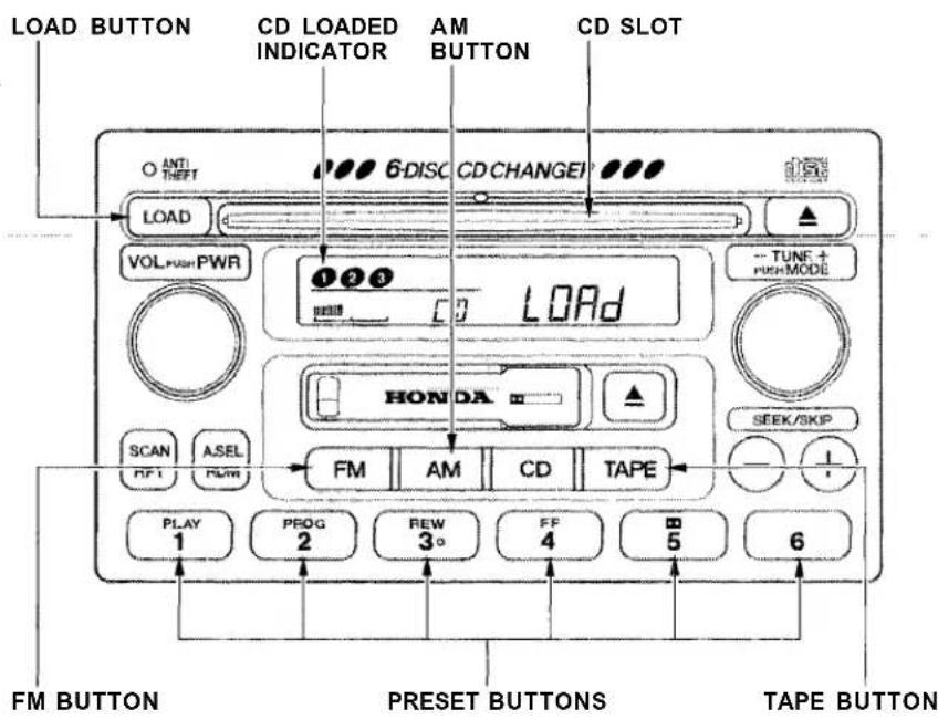 Honda Accord Coupe (2001) - Audio System - 1