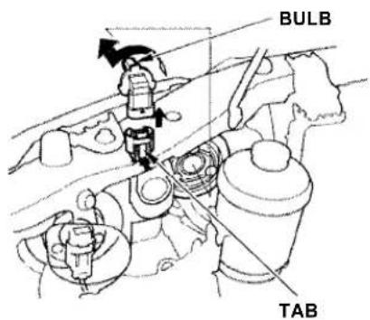 Honda Accord Coupe (2001) - Replacing a Headlight Bulb - 1