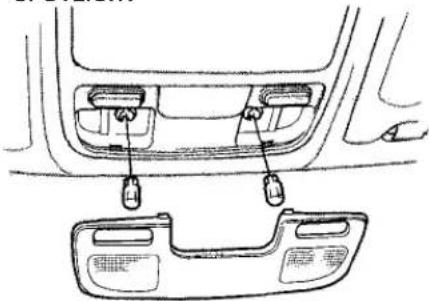 Honda Accord Coupe (2001) - Replacing Bulbs in the Interior Lights - 2