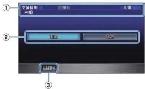 Honda Stepwgn (2010) - 交通情報の操作画面の見かた - 1