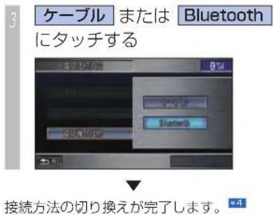 Honda Stepwgn (2010) - 接続方法の切り換え - 3