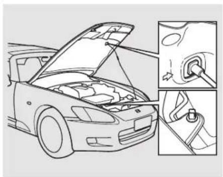 Honda S2000 (2002) - Opening the Hood - 3
