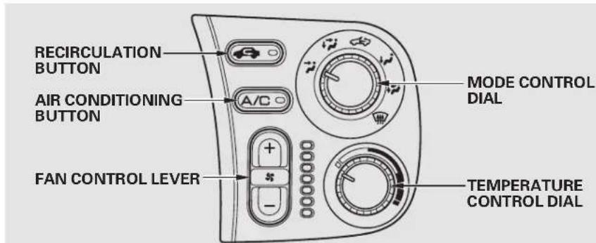 Honda S2000 (2002) - Air Conditioning (A/C) Button - 1