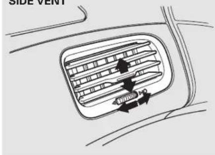Honda S2000 (2002) - Vent Controls How to Use the System - 2