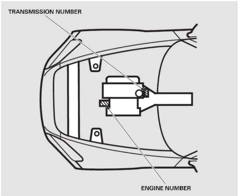 Honda S2000 (2002) - Identification Numbers - 2