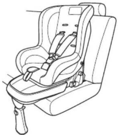 SUBARU Impreza Sport Hybrid (2015) - ●ISO FIXチャイルドシート（サポートレッグ式）の取り付け＜前向き＞ - 1